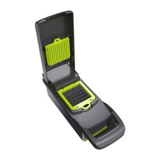 ANTIAN 切菜刨絲器 1個 混和顏色 多功能切丁切片刨絲 安全護手設計 廚房必備