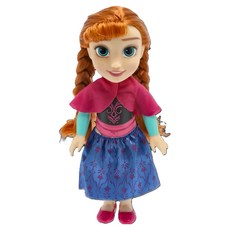 Disney 迪士尼 冰雪奇緣娃娃 經典安娜 1kg, 1個, 經典安娜 藍色 + 桃紅色 + 棕色