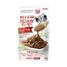 MIAWMIAW 貓用 妙喵濃厚主食軟包, 4號 牛肉, 70g, 12包
