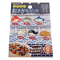 TORUNE 魚類造型食物叉 水果叉, 6件, 1組