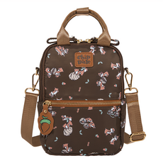 CHIP 'N' DALE 奇奇蒂蒂 淘氣松果 兩用後背包, 棕色