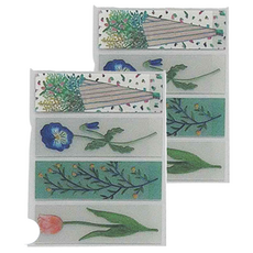 KING JIM KITTA 隨身攜帶和紙膠帶 Clear透明 KITT009, 花朵, 2組