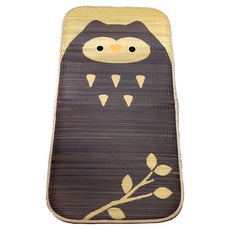 IKEHIKO日本池彥 嬰幼兒藺草睡墊 童話森林 動物造型 天然藺草 - 貓頭鷹, 70 x 140cm, 1個