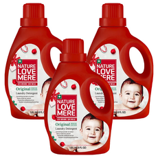 NATURE LOVE MERE 冬季系列嬰幼兒衣物洗衣精，含薰衣草油，重金屬測試通過，不含苯氧乙醇, 1.8L, 3桶