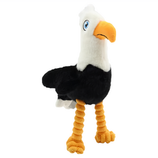 Phoenix 菲尼斯 長腿系列 狗玩具 全齡犬 互動型, 25 x 15 x 6cm, 老鷹 白色 + 黑色 + 黃色, 1個