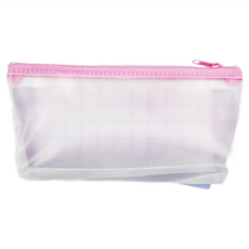 KOKUYO 國譽 Piiip Light 透明筆袋 Newtro, 可收納約25支中性筆, 紫色, 1個