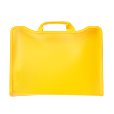 ECO Chungwoon A4 加大手提拉鍊文件包, 黃色, 6個