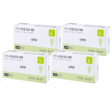 comet NBR橡膠手套, 大(L), 白色, 4盒