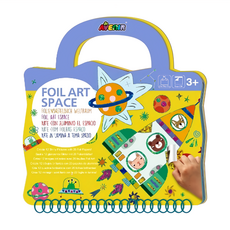 AVEnIR DIY 手工箔藝貼畫 兒童創意玩具, 1本, 太空人