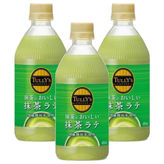 TULLY'S COFFEE 抹茶拿鐵 伊藤園抹茶使用, 480ml, 3瓶