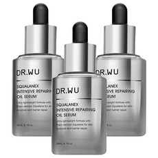 DR.WU 達爾膚 台灣公司貨 角鯊潤澤修復精華油, 30ml, 3瓶