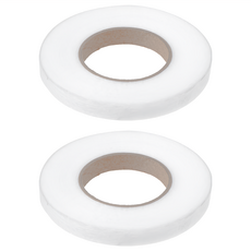 Tamsaa 補衣熱熔膠帶 12mm*40m - 免縫熨燙、衣物修補神器, 2捲, 白色