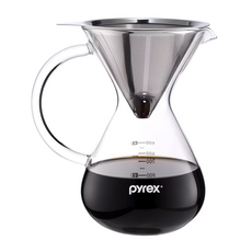 Corelle Brands 康寧餐具 Pyrex 咖啡濾杯壺組, 17.5 x 12.5 x 19.8cm, 600ml, 1組