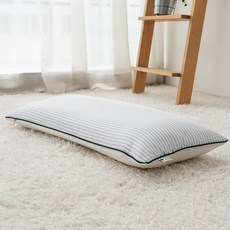 COCOBODLMOM 幼兒用 Dual頸椎枕 枕套 + 枕芯, 線條灰色 + 白色