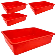 500密林 置物籃 PP材質 黃色/綠色/紅色/藍色, 45 x 34.5 x 11cm, 4個