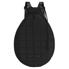 M.E 格紋拍型超輕量 網球/羽球收納包/運動健身包, 防水面料, 可拆式掛扣/單雙肩帶隨心變換, 大容量, 29.5 x 4 x 43cm, 1個, 沈穩黑