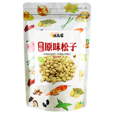 元氣家 烘焙原味松子, 低溫烘焙, 無調味無添加, 非油炸製成, 200g, 1袋