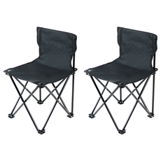 comet 便攜戶外露營椅 L, 黑色, 2個