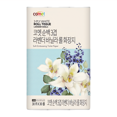 comet 三層捲筒衛生紙 薰衣草香草, 30m, 30捲, 2袋
