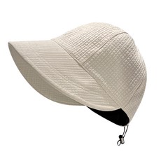 遮陽大帽簷華夫格鴨舌帽-i 米色 華夫格面料 透氣舒適 時尚百搭, F/頭圍56~60cm, 1入
