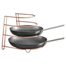 Metaltex Canyon 平底鍋收納架 4層, 古銅色, 1個