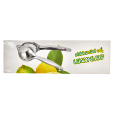 TRENY 合金手壓榨汁器, 不鏽鋼檸檬夾, 大號, 1個