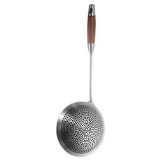 瑞典廚房 防燙隔熱 花梨木手柄不鏽鋼撈勺/撈網/漏勺, 1支