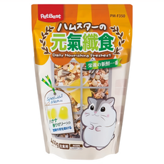 PetBest 元氣纖食 除臭果凍 400g, 倉鼠/天竺鼠 營養主食, 添加香蕉風味果凍, 1包