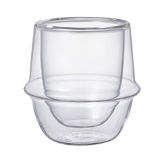 KINTO KRONOS 雙層玻璃濃縮咖啡杯 80ml, 透明, 1入