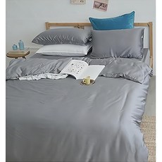 BUHO 布歐 素面文青300織 純天絲 兩用被套 60支紗 星辰灰