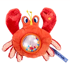 Moulin Roty 音樂安撫手搖鈴, 螃蟹 橘色, 1個