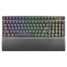 ASUS 華碩 REPUBLIC OF GAMERS 電競鍵盤, 黑色, ROG Strix Scope II 96 Wireless, 青軸