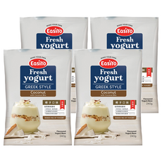 EasiYo 希臘優格粉 椰子口味, 紐西蘭原裝進口, 每湯匙含百億乳酸菌, 240g, 1包, 4包