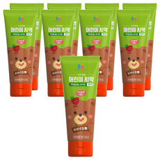 BUSYANGEL 低氟兒童牙膏 Set 3條, 覆盆子味, 60g, 9條