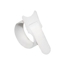 魔鬼氈束帶 集線器 地線收納 貓咪魔鬼氈束帶 l(1.25 x 25cm) 白色 20入, 1組