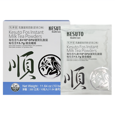 KESUTO 氣津堂 乳酸菌菊苣飲 奶茶風味, 10包, 33g, 1盒