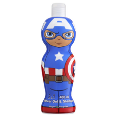 AIR-VAL MARVEL 美國隊長 2合1 沐浴洗髮精 400ml, 1瓶