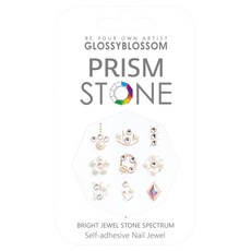 GLOSSYBLOSSOM Prism Stone 寶石美甲裝飾貼紙, 沙斯塔雛菊款, 1組