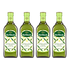 OLITALIA 奧利塔 精緻橄欖油, Extra Light 等級, 耐高溫低油煙, 1L, 4瓶