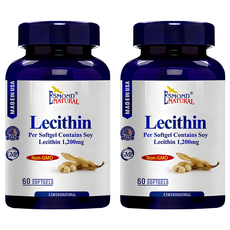 ESMOND NATURAL 愛司盟 大豆卵磷脂軟膠囊 每粒含大豆卵磷脂1200毫克, 60顆, 1.7g, 2罐