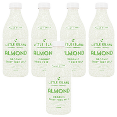 LITTLE ISLAND 紐西蘭小島 有機植物奶 有機低醣杏仁奶, 1L, 5瓶