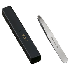 KAI 貝印 関孫六 平口 附盒 不鏽鋼拔毛夾, HC-3505, 1支