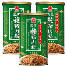 義美 海苔芝麻純豬肉鬆, 175g, 3罐