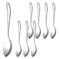 AHOYE 經典不鏽鋼湯匙 堅固耐用易清洗, 1組, 湯匙, 銀色