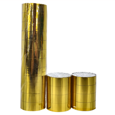 polar bear 北極熊 小彩色晶晶膠帶 RAT1203K 12mm, 金色, 20捲