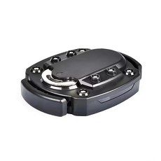 ABS材質 8.8x6.8x1.9cm 罐頭/玻璃瓶蓋開啟器, 黑色, 1個