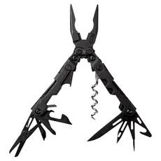 SOG 特偵組 POWERLITRE 多功能工具鉗 18合一工具 5Cr15MoV鋼 黑色硬殼, 1個
