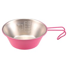 CAPTAIN STAG 鹿牌 PEARL 不鏽鋼刻度深形彩杯, 粉色, 320ml, 1個