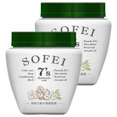 SOFEI 舒妃 7玻水潤護髮霜, 800ml, 2罐