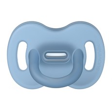 suavinex 蘇維妮 矽膠一體成形奶嘴 一字型, 第一階段(0-6個月), 藍色, 1個